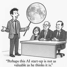 “Perhaps this AI start-up is not as valuable as he thinks it is.”